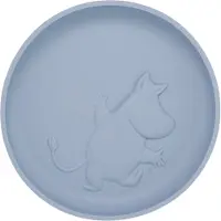Muumi Mumin Silikon Tallrik med sugkopp Sky Blue Rätt Start