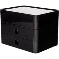HAN SMART-BOX PLUS ALLISON 1100-13 Byrålådebox Svart, Vit Antal lådor: 2
