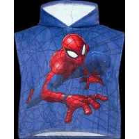 Licens Handduksponcho - Spiderman - 100% bomull - Handdukar för barn - 50x100 cm.