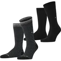 Burlington Vardags 2-Pack Ränder Svart Storlek