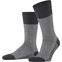 Falke Airport Herring Stripe Strumpor Svart Storlek