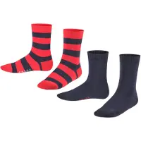 Falke Sockor marinblå / röd