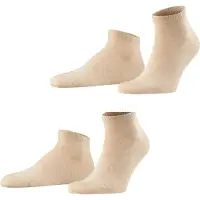 Falke Sockor 'Happy' beigemelerad