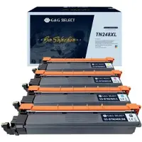 G&G Toner Ersätter Brother TN-248XLY TN-248XLM TN-248XLC TN-248XLBK Kompatibel 4-pack Cyan, Magenta, Gul, Svart 9900 sidor GS-BTN248KCMY-4P