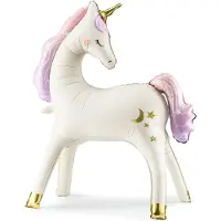 Party Deco PartyDeco FB247, Leksaksballong, Folie, Multifärg, Pojke/flicka, Einhorn, 860 mm