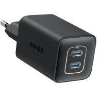 Anker 523 (Nano 3) - Strömadapter - 47 watt - IQ 3.0 - 2 utdatakontakter (USB-C) - svart