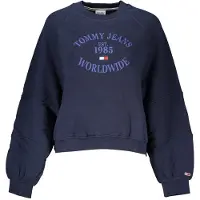 Tommy Hilfiger Blå Bomullsdamtröja