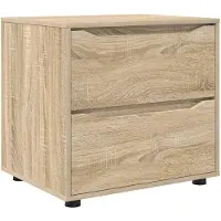vidaXL Förvaringsskåp 60 x 48 x 57 cm Konstruerat trä Sonoma-ek