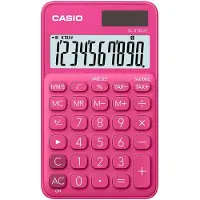 Casio SL-310UC - Fickkalkylator - 10 siffror - solcellspanel, batteri - röd