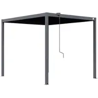 PRIMEYARD 3x3,5m Pergola, Lamelltak, antracit