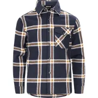 Urberg Juniors' Flanell Shirt Blue Nights/deep Lichen Green