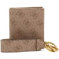 GUESS Vezzola korthållare i syntetläder med 4G-logga nyckelring GBOX SM BFLD W/CP&KRN beige för män
