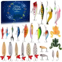 24hShop Adventskalender med varierande fiskedrag för söt- och saltvatten