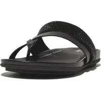 FitFlop Gracie Crystal Leather Strappy Toe-post Tofflor