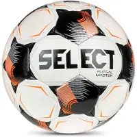 Select Fotboll Futsal Master Grain V26 - Vit/orange, storlek Ball SZ. 62-64cm