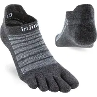 Injinji Run Lightweight No-show Wool Strumpor