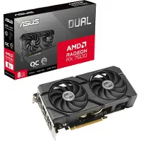 Asus Grafikkort - - Dual Radeon RX 7600 Evo OC - GDDR6 8 GB - PCIe 4.0 - 0 dB