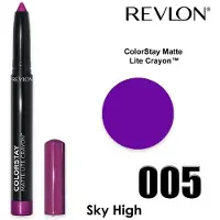 Revlon ColorStay Matte Lite Crayon Läppstift med Inbyggd Vässare, 005 Sky High, 0.049 oz