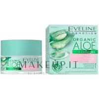 Eveline Cosmetics Ekologisk aloe + kollagen aktiv och intensiv fuktgivande kräm-gel med lugnande effekt 50 ml