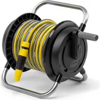 Karcher 2.645-370.0, Markslangvinda, Funktionell, Svart, Gul, Fristående, Väggmonterad, 40 m, 13,15,19 mm