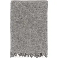 Hoie Ullpläd - 100 % ren ny ull - ullpläd - Falketind grå - 120x180 cm