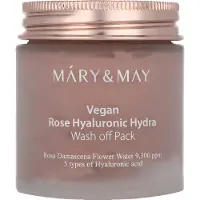 MARY & MAY , Ros Hyaluronisk Hydra, Tvättav Pack, 4,4 oz (125 g)