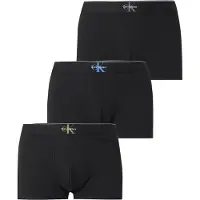 Calvin Klein 3 Pack Trunks Icon Cotton Stretch Graphic