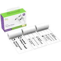 MyFirst Camera Insta Wi termiska stickers White with Strips (etiketter) – termiska klistermärken, vita etiketter till Insta Wi (3 vita rullar x 3 m)