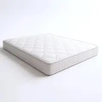 THE WHITE STONE Madrass med Pocketresår och Minnesskum | Höjd 25 cm | Ergonomisk, Flamskyddad, Allergivänlig 180 x 200 cm vit