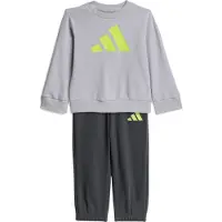Adidas Träningsdräkt 'ESSENTIALS' antracit / ljusgrå / äpple