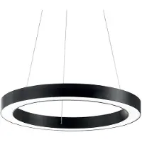 Ideal Lux Pendellampa Oracle, Svart, Vardagsrum / matsal, Aluminium / grå / zink, Modern