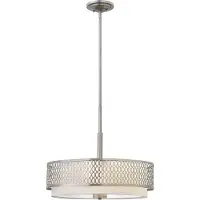 HINKLEY Hänglampa Jules, dimbar, Aluminium / grå / zink, Vardagsrum / matsal, Metall, Pendellampa