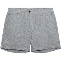 Superdry för kvinnor. W7110496A Shorts Mid Rise Linne blå (30), Casual, Lino