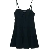 Superdry Cheesecloth Tiered Mini ärmlös Kort Klänning