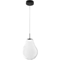 FABAS LUCE Pendellampa Noa, dimbar, Genomskinlig / transpare, Vardagsrum / matsal, Glas, Modern
