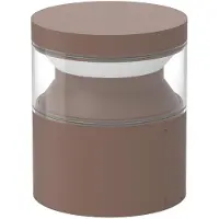 Ideal Lux LED pollare Boeing, Brun / rost, Metall, LED-utomhuslampa