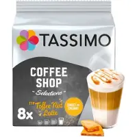 TASSIMO Toffee Nut Latte, Kaffekapslar, Caffe latte, 8 koppar, , 8 styck