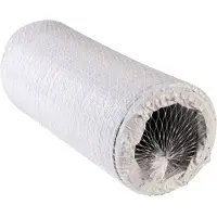 Wallair N52856 flexibel spiralslang i plast (Ø x L) 12,7 cm x 6 m vit