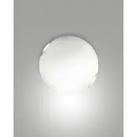 FABAS LUCE Taklampa FOX, dimbar, Vitt / opal, Vardagsrum / matsal, Glas, Modern, Taklampa