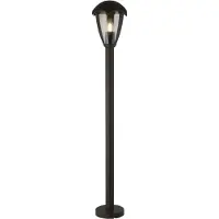 Searchlight Pollare uthomus Bluebell, dimbar, Svart, Aluminium / grå / zink, Utomhuslampa
