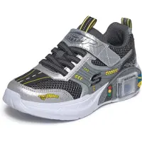SKECHERS Skor - Garage - Silver/Svart - - 29 - Skor
