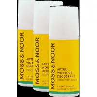 Moss & Noor After Workout Deodorant Crispy Cucumber 3-pack