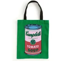 Galison Warhol Soup Can Canvas Tote Bag - Green