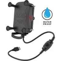 Ram Mounts Tough-charge Med X-grip Vattentät Trådlös Laddningshållare 15w