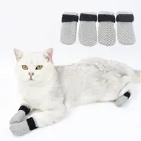 INF Anti-Scratch Mjuka Husdjur Skor, 4 pack Gray S