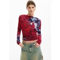 Desigual T-shirt 'Daisy' mörkblå / röd / burgunder / ullvit