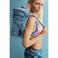 Desigual Axelremsväska blå denim