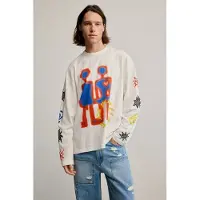 Desigual T-shirt blå / röd / svart / vit