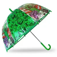 K-KIDS Parasol Dzieciecy Parasolka Dla Dziecka Przeciwdeszczowy Oryginal Minecraft / Mc00068 (SB11624)