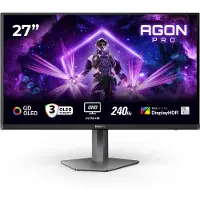 AOC G2 AG276UZD, 67,3 cm (26.5), 3840 x 2160 pixlar, 4K Ultra HD, OLED, 0,03 ms, Svart